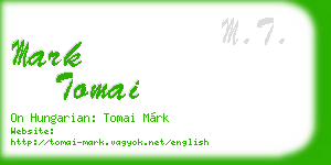 mark tomai business card