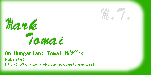 mark tomai business card